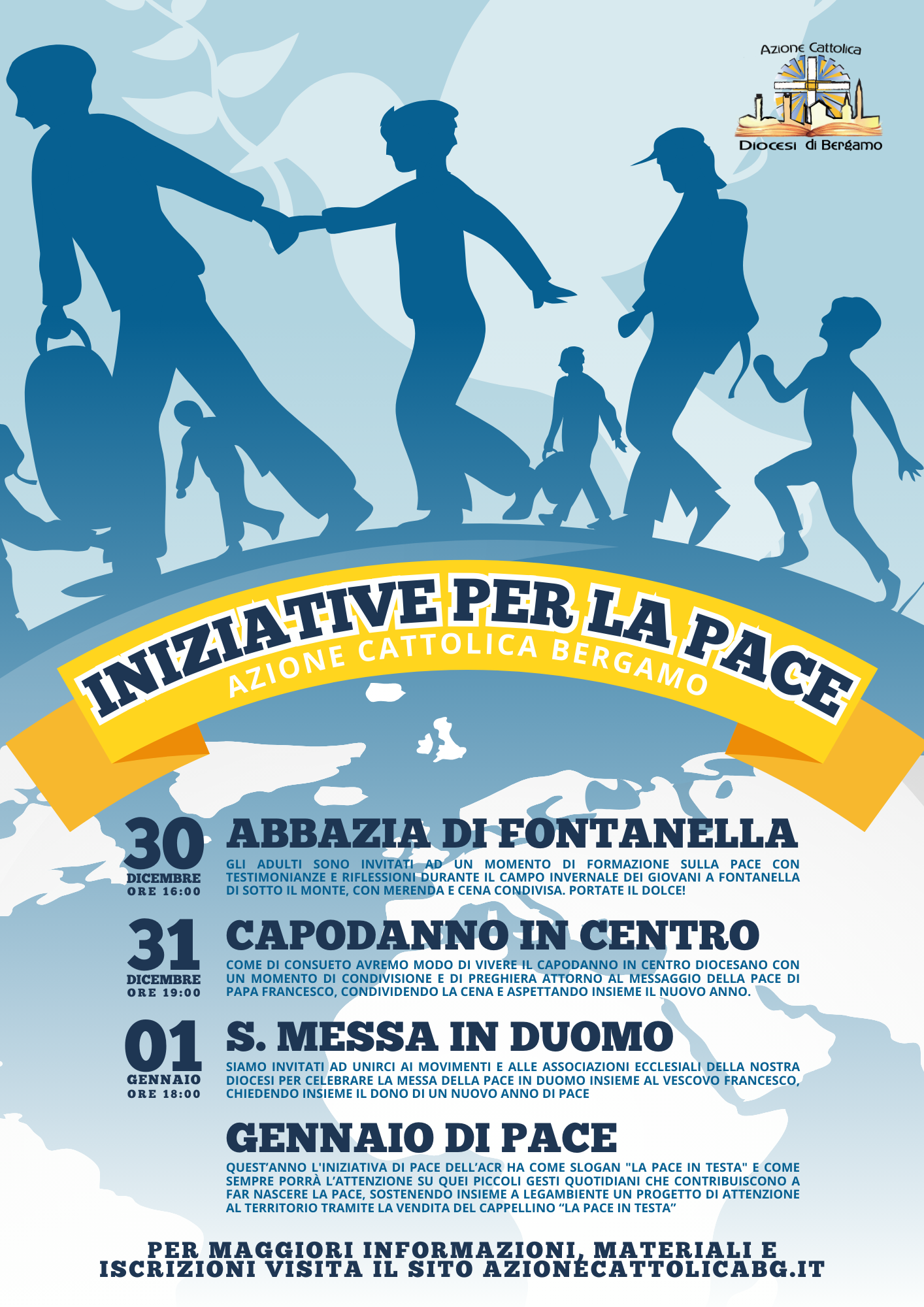 Iniziative di Pace - Natale 2023 gennaio 2024 Azione Cattolica Bergamo
