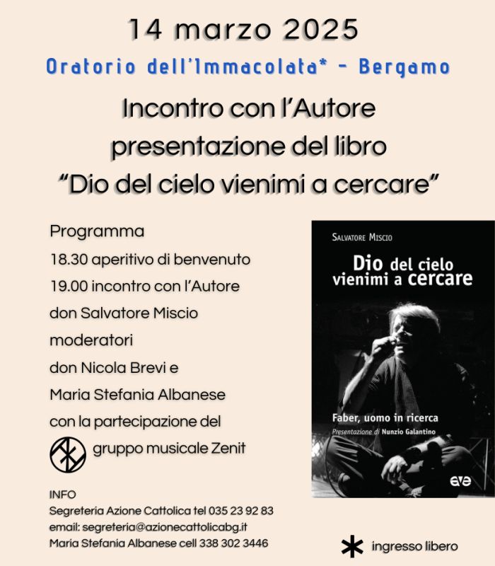 Volantino presentazione libro de andré